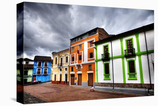 Colorful Buildings in City-Nish Nalbandian-Stretched Canvas