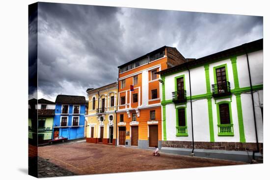 Colorful Buildings in City-Nish Nalbandian-Stretched Canvas