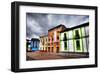 Colorful Buildings in City-Nish Nalbandian-Framed Art Print