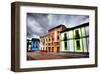 Colorful Buildings in City-Nish Nalbandian-Framed Art Print