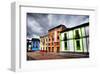 Colorful Buildings in City-Nish Nalbandian-Framed Art Print