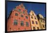 Colorful buildings in Stortorget, located in historic Gamla Stan, Stockholm, Sweden, Scandinavia, E-Jon Reaves-Framed Photographic Print