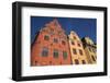 Colorful buildings in Stortorget, located in historic Gamla Stan, Stockholm, Sweden, Scandinavia, E-Jon Reaves-Framed Photographic Print