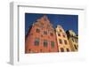 Colorful buildings in Stortorget, located in historic Gamla Stan, Stockholm, Sweden, Scandinavia, E-Jon Reaves-Framed Photographic Print