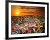 Colorful Buildings on the Hills of the UNESCO World Heritage City of Valparaiso, Chile-Skreidzeleu-Framed Photographic Print