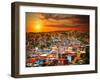 Colorful Buildings on the Hills of the UNESCO World Heritage City of Valparaiso, Chile-Skreidzeleu-Framed Photographic Print