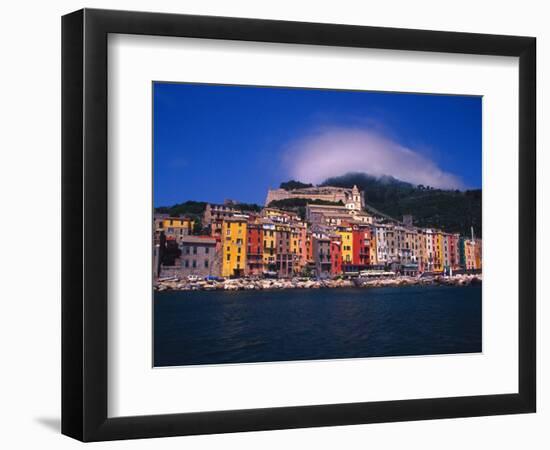 Colorful Buildings on Waterfront of Portovenere, Italy-Julie Eggers-Framed Photographic Print