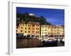 Colorful Buildings with Boats in the Harbor, Portofino, Italy-Bill Bachmann-Framed Photographic Print