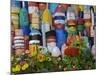 Colorful Buoys on Wall, Rockport, Massachusetts, USA-Adam Jones-Mounted Photographic Print