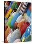 Colorful Buoys, Rockport, Cape Ann, Massachusetts, USA-Adam Jones-Stretched Canvas