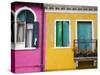 Colorful Burano City Homes, Italy-Terry Eggers-Stretched Canvas