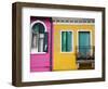 Colorful Burano City Homes, Italy-Terry Eggers-Framed Photographic Print