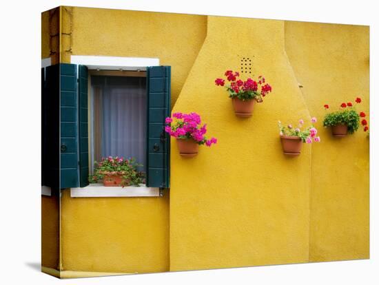 Colorful Burano City Homes, Italy-Terry Eggers-Stretched Canvas