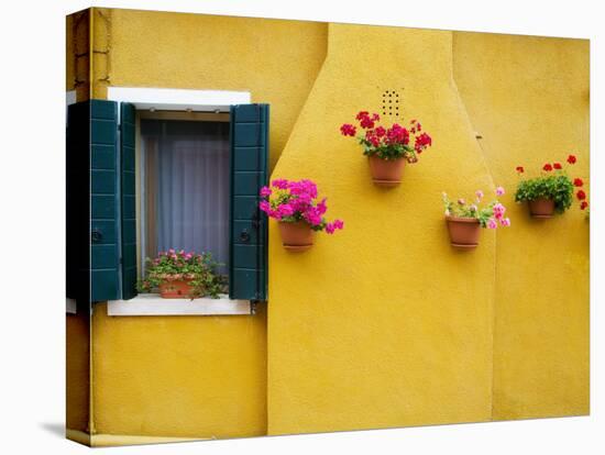 Colorful Burano City Homes, Italy-Terry Eggers-Stretched Canvas