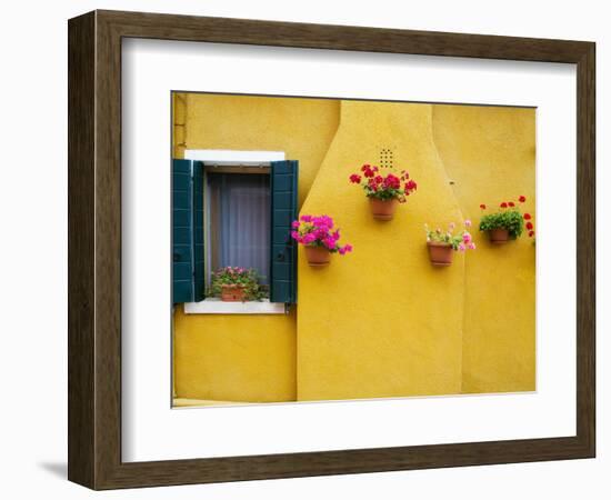 Colorful Burano City Homes, Italy-Terry Eggers-Framed Photographic Print