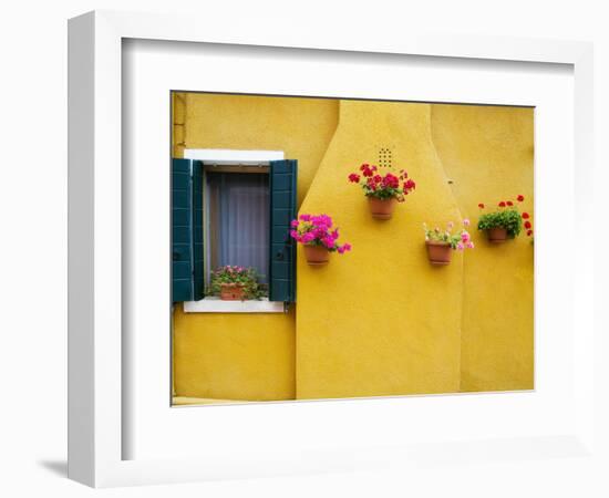 Colorful Burano City Homes, Italy-Terry Eggers-Framed Photographic Print