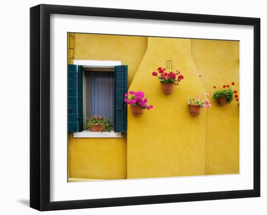 Colorful Burano City Homes, Italy-Terry Eggers-Framed Photographic Print