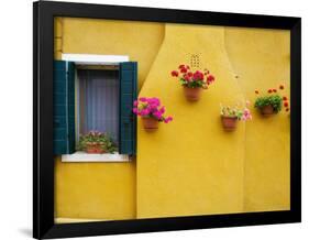 Colorful Burano City Homes, Italy-Terry Eggers-Framed Photographic Print