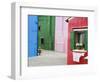 Colorful Burano City Homes, Italy-Terry Eggers-Framed Photographic Print