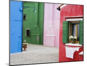 Colorful Burano City Homes, Italy-Terry Eggers-Mounted Photographic Print