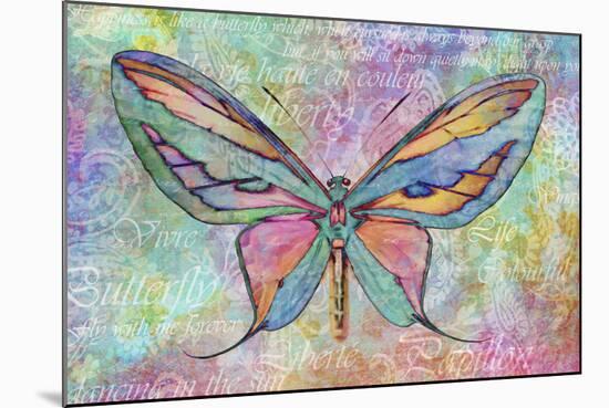 Colorful Butterfly-Cora Niele-Mounted Giclee Print