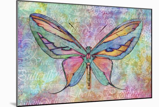 Colorful Butterfly-Cora Niele-Mounted Giclee Print