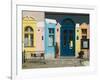 Colorful Cafe by Ptuj Theater, Stajerska, Slovenia-Walter Bibikow-Framed Photographic Print