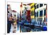 Colorful Cana Scene, l Santa Croce, Venice-George Oze-Framed Photographic Print