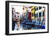 Colorful Cana Scene, l Santa Croce, Venice-George Oze-Framed Photographic Print