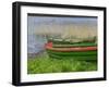 Colorful Canoe by Lake, Trakai, Lithuania-Keren Su-Framed Photographic Print