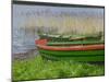 Colorful Canoe by Lake, Trakai, Lithuania-Keren Su-Mounted Photographic Print