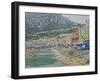 Colorful Capri Island Harbour in Golfo di Naples-Markus Bleichner-Framed Art Print