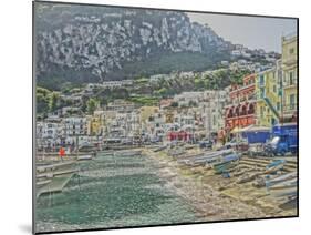 Colorful Capri Island Harbour in Golfo di Naples-Markus Bleichner-Mounted Art Print