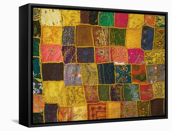 Colorful Carpet, Pushkar, Rajasthan, India-Keren Su-Framed Stretched Canvas