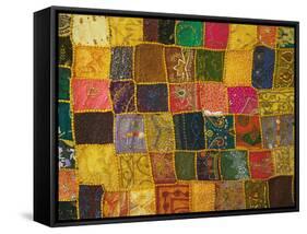 Colorful Carpet, Pushkar, Rajasthan, India-Keren Su-Framed Stretched Canvas