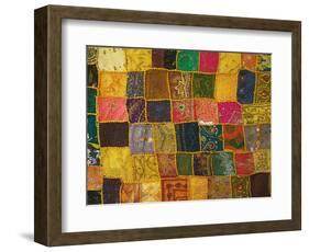 Colorful Carpet, Pushkar, Rajasthan, India-Keren Su-Framed Photographic Print