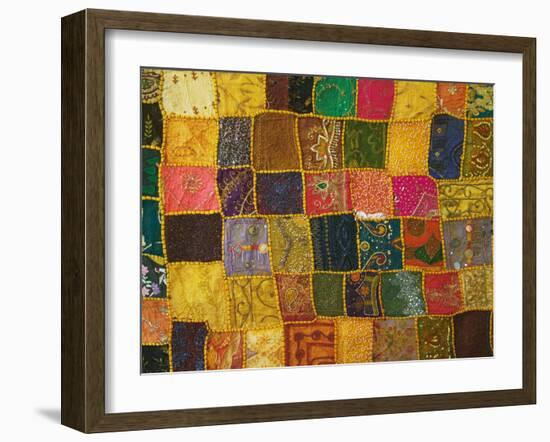 Colorful Carpet, Pushkar, Rajasthan, India-Keren Su-Framed Photographic Print