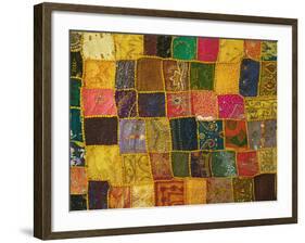 Colorful Carpet, Pushkar, Rajasthan, India-Keren Su-Framed Photographic Print