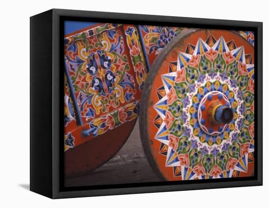 Colorful Cart, Sarchi, Costa Rica-Michele Westmorland-Framed Stretched Canvas