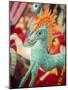Colorful carved wooden figure (alebrije) of a horse, Oaxaca valley, Oaxaca, Mexico, North America-Melissa Kuhnell-Mounted Photographic Print