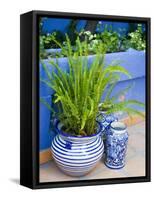 Colorful Ceramic Pots, San Miguel De Allende, Guanajuato State, Mexico-Julie Eggers-Framed Stretched Canvas