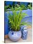 Colorful Ceramic Pots, San Miguel De Allende, Guanajuato State, Mexico-Julie Eggers-Stretched Canvas