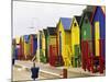 Colorful Changing Houses, False Bay Beach, St James, South Africa-Charles Crust-Mounted Photographic Print