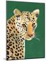 Colorful Cheetah on Emerald-Pamela Munger-Mounted Art Print