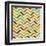 Colorful Chevron Seamless-Yaviki-Framed Art Print