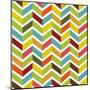 Colorful Chevron Seamless-Yaviki-Mounted Art Print