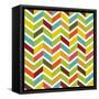 Colorful Chevron Seamless-Yaviki-Framed Stretched Canvas