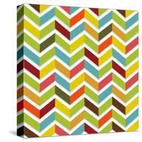 Colorful Chevron Seamless-Yaviki-Stretched Canvas