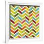 Colorful Chevron Seamless-Yaviki-Framed Art Print