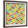 Colorful Chevron Seamless-Yaviki-Framed Art Print